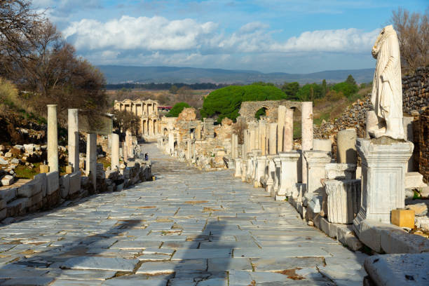 istock Curette (Curets) Street in Ephesus, Turkey 1303354319