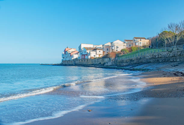 istock Coastline Townhouses and Empty Beach 1303357349