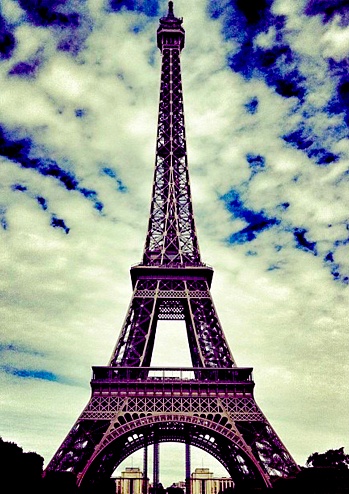 Clouds over Tour Eiffel Paris