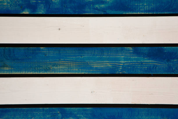 istock Background from boards. White-blue boards close up. 1303365007