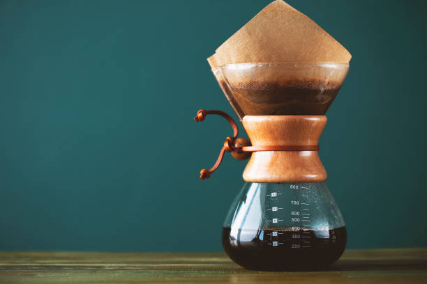 Drip coffee is delicious Horizontal shoot of drip coffee black coffee brewed and ready for drink, shot with canon 5dsr coffee filter stock pictures, royalty-free photos & images