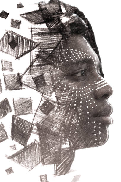 istock A profile portrait combined with geometrical shapes 1303377454