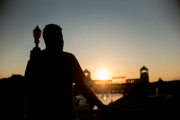 istock Silhouette of man in park 1303382408
