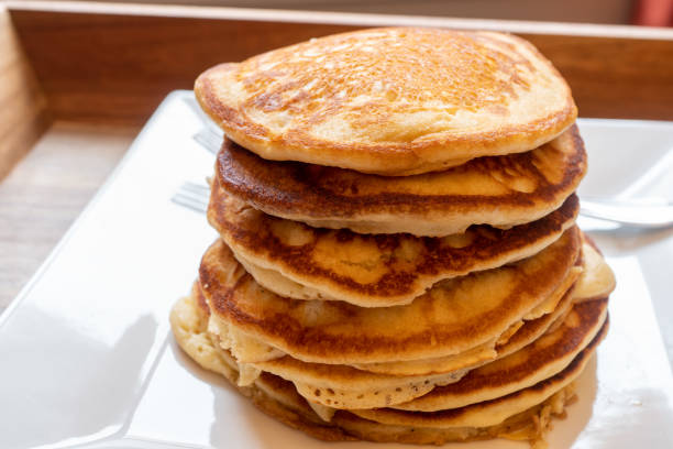 istock Fresh Homemade Stack of Pancakes 1303385307