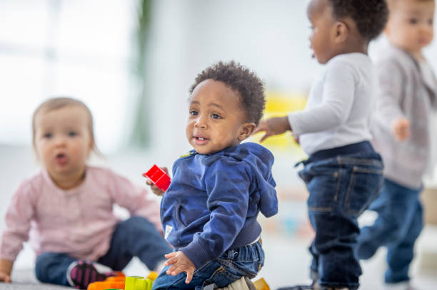 istock Multi ethnic group of preschool children 1303392728