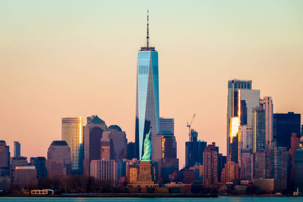 istock Statue of Liberty and Lower Manhattan 1303399500