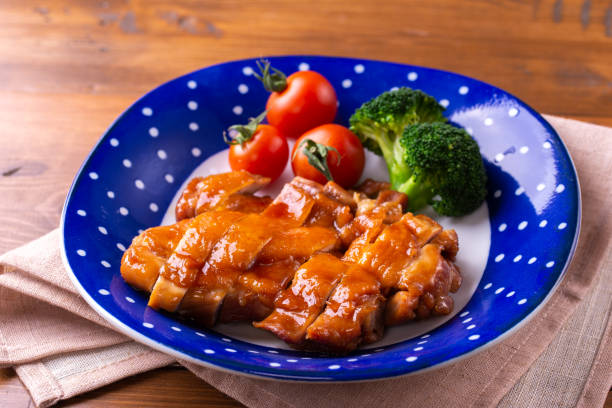 istock Boiled chicken in soy sauce 1303408364