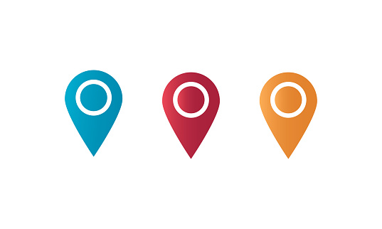GPS pointer location map icon vector illustration stock illustration