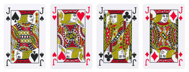 istock Set of Jacks playing cards - isolated on white 1303421156