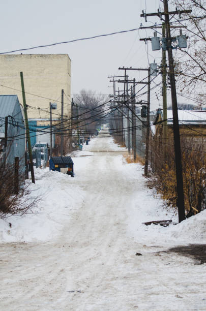 istock Back lane in winter in Winnipeg, Manitoba 1303421213
