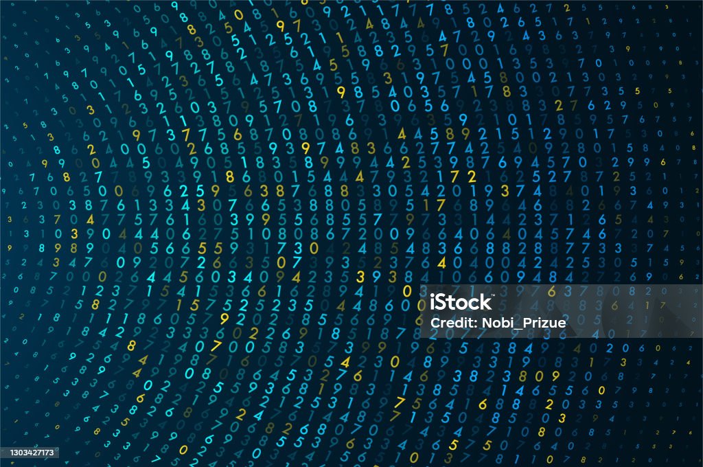 Digital Background Data Transfer Big Data Transfer Concepts In Internet Stock Illustration - Download ...