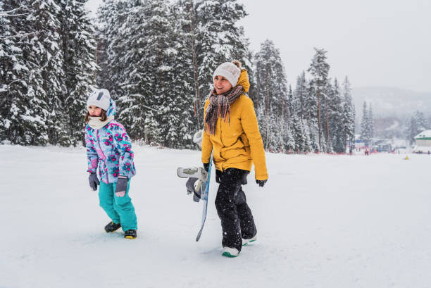 istock Winter entertainment. Snowboard 1303433960