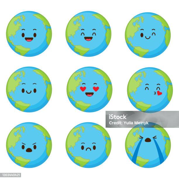 Ilustración de Lindo Conjunto De Tierra Planeta Dibujos Animados y más Vectores Libres de Derechos de Planeta Tierra - Planeta Tierra, Emoticono, Conservación del ambiente - iStock Ilustración de Lindo Conjunto De Tierra Planeta Dibujos Animados y más Vectores Libres de Derechos de Planeta Tierra - Planeta Tierra, Emoticono, Conservación del ambiente - iStock