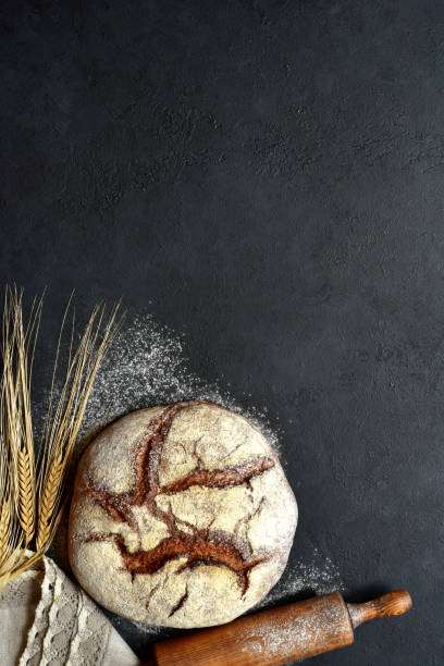 istock Homemade organic rye bread 1303443373
