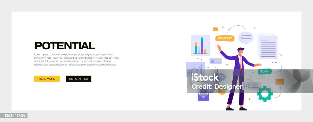Market Potential Vector Potential Concept Vector Illustration For Website Banner Advertisement ...