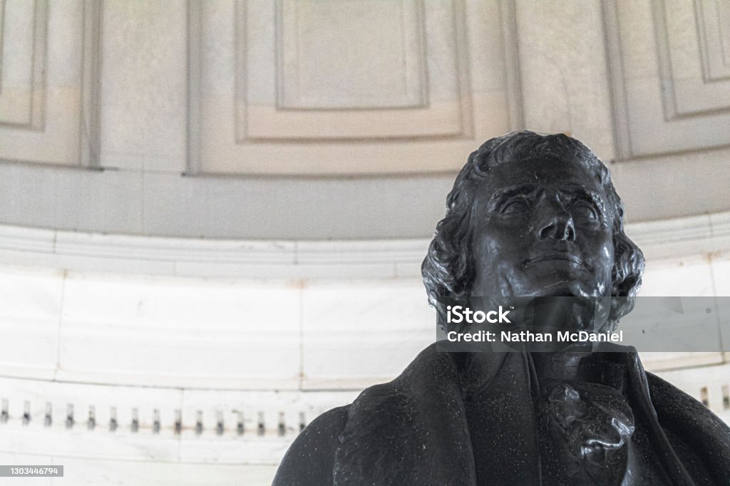 Thomas Jefferson Statue Inside Memorial Statue of Thomas Jefferson inside the Jefferson Memorial. Thomas Jefferson Stock Photo