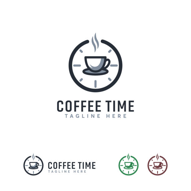 Coffee Time  designs template, Drinks  template Coffee Time  designs template, Drinks  template coffee break stock illustrations