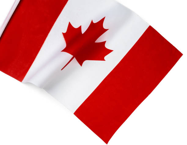 istock Rippled textile flag of Canada close up 1303460122
