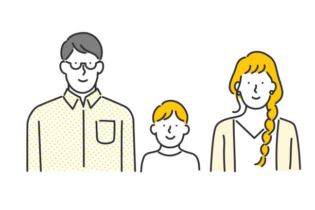 семьи - выше пояса иллюстрации stock illustrations