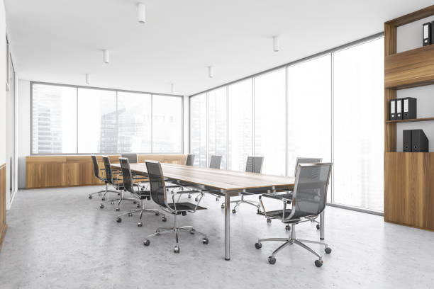 istock Office meeting room in business centre 1303467155