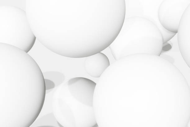 istock White sphere ball Abstract white background sphere white ball floating on scene 1303478020