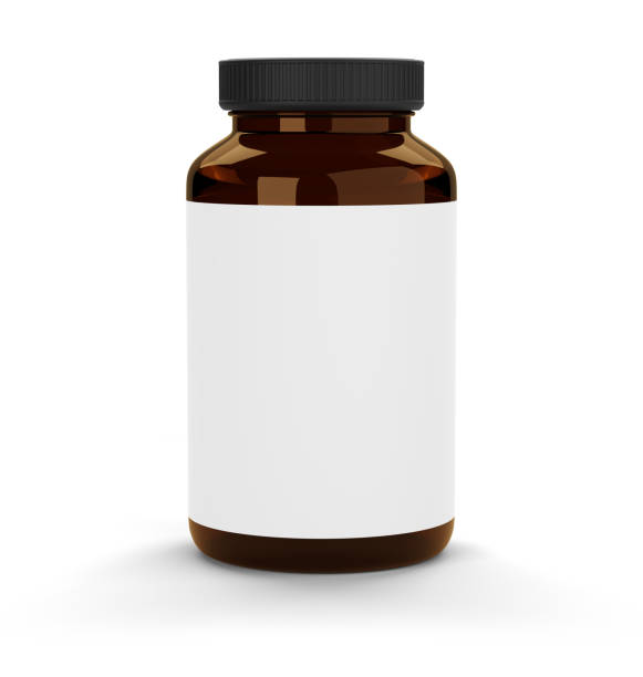 istock mockup of pills bottle with blank label isolated on white 1303478178