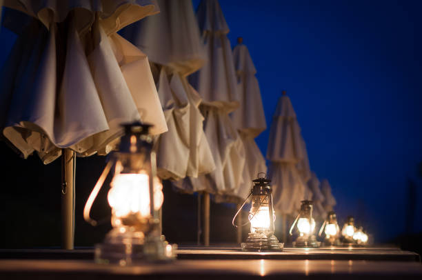 istock Lamps in a Summer Night 1303481541