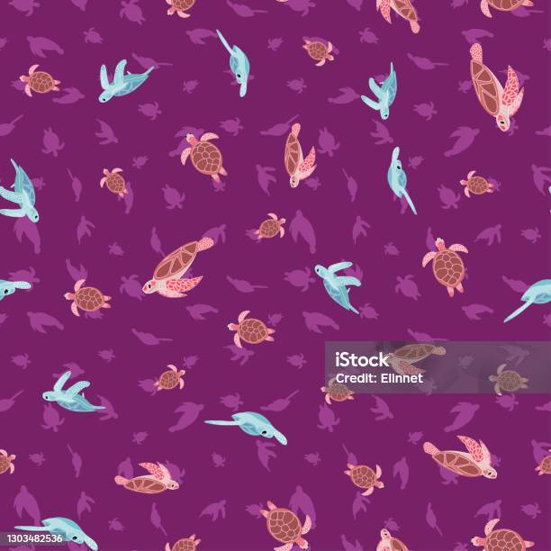 Repeating Turtle Shell Pattern Vector Sea Turtles Vector Repeat Pattern11 Stock Illustration - Download Image ...