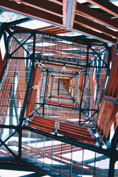 istock Metal view tower construction in close up view 1303483006