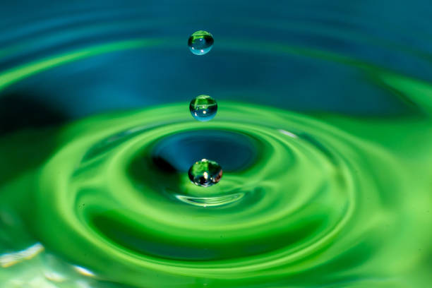 istock Splashing drops of water. 1303489499