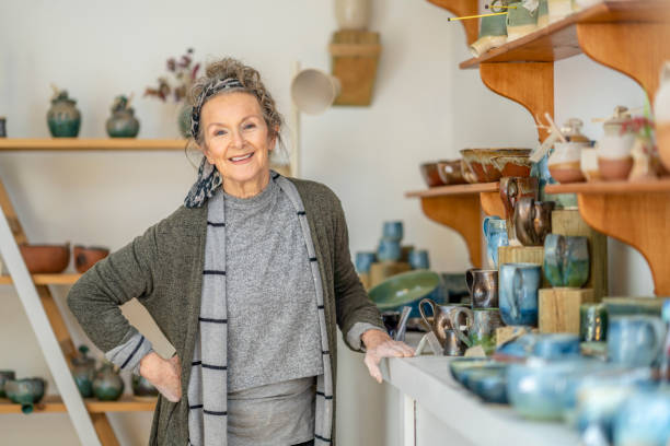 istock Small Business Owner - Pottery 1303497140