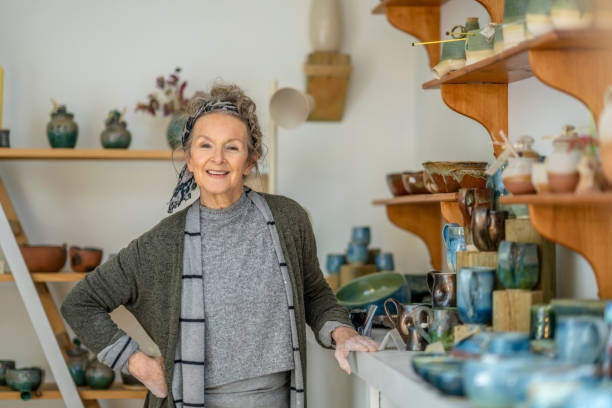 istock Small Business Owner - Pottery 1303497147