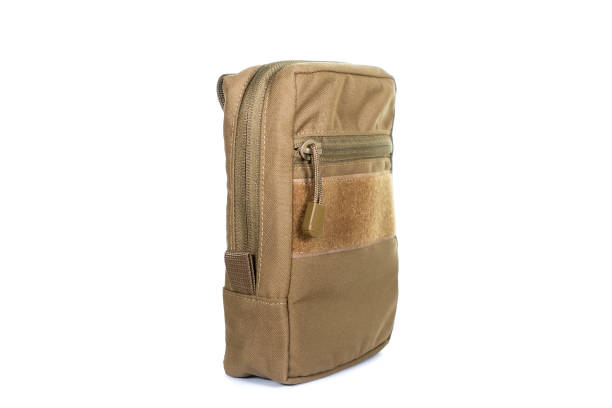 istock Multifunctional Tactical Weekender Convertible Outdoor Travel Canvas Backpack Isolated on White. Modern Camping Traveler Back Pack Bag with Shoulder Straps and Haul Loop. Tactical Hiking Backpack 1303497161