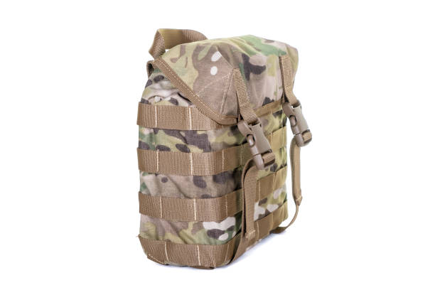 istock small army combat rucksack isolated on white background, studio shot 1303497695