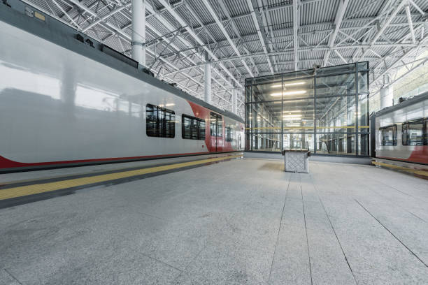 istock Passenger trains to Sochi stand by the platform before departure. 1303501735