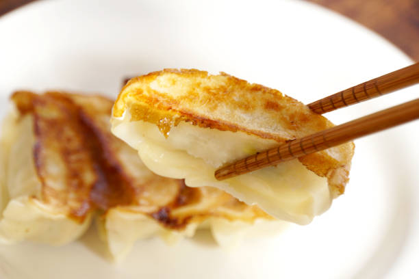 istock Grilled dumplings that look delicious. 1303503280