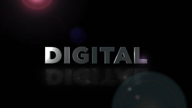 istock 4K Digital word, business digital technology concept, Network Background 1303503420