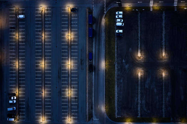 istock Directly above parking lot 1303505616