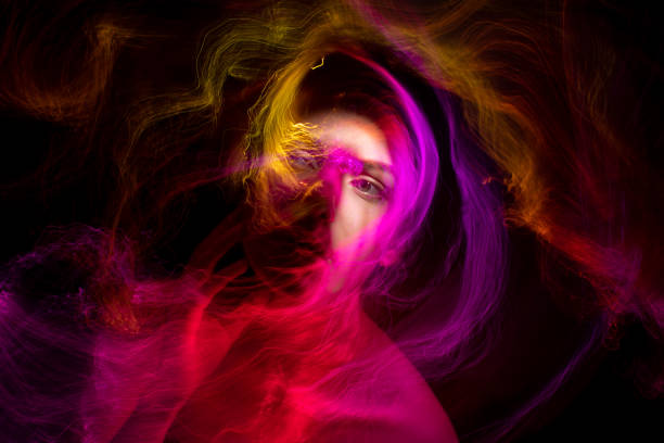 istock light painting portrait 1303507019
