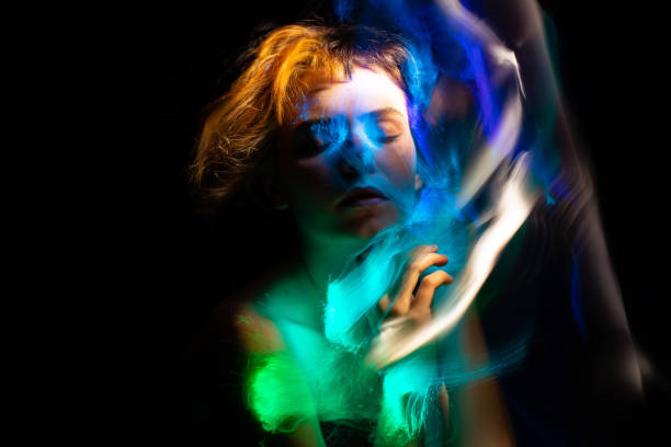 istock light painting portrait 1303507120