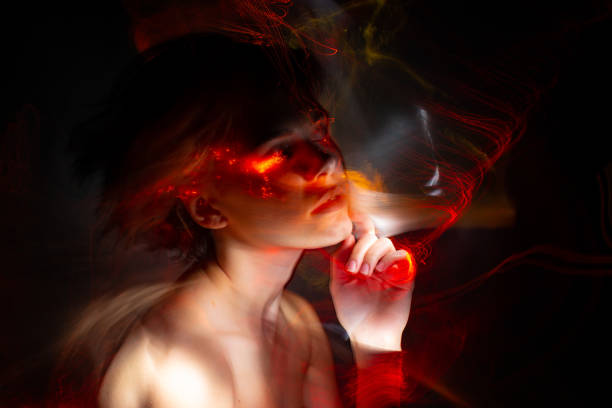 istock light painting portrait 1303507159