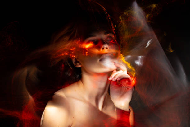 istock light painting portrait 1303507181
