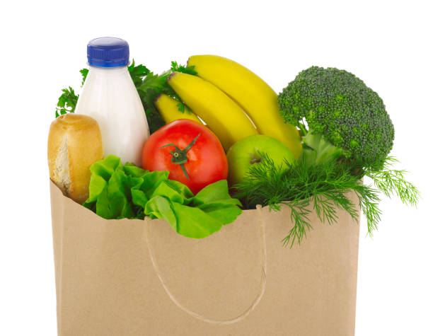 istock Groceries bag close-up 1303507519
