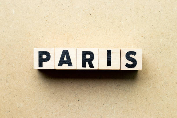 istock Letter block in word Paris on wood background 1303508546