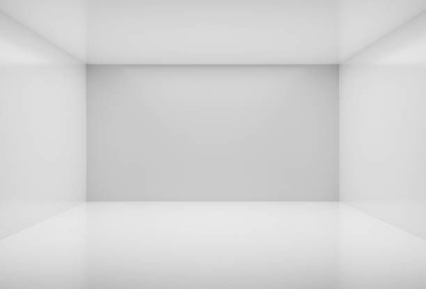 abstract empty room - branco imagens e fotografias de stock