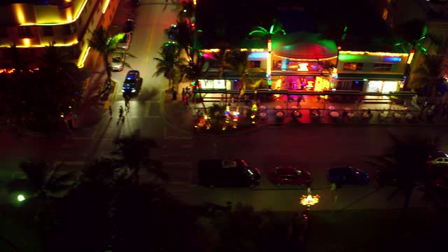 Miami Beach Ocean Drive Birds-Eye View