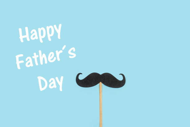 istock A fathers day gretting card with a black mustache 1303513157