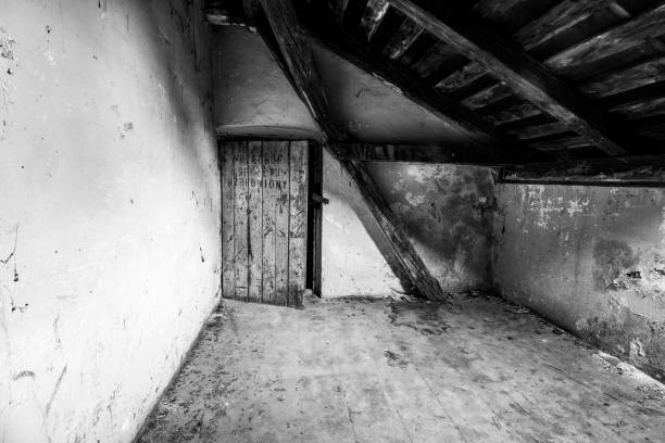 istock door in old abandoned building 1303519152
