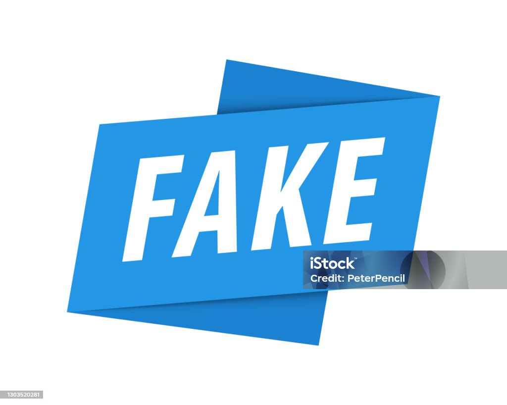 Fake Ribbon Fake Banner Speech Bubble Label Ribbon Template Vector Stock ...