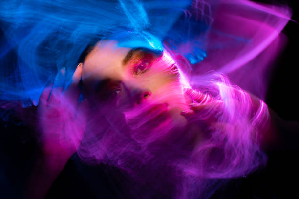 istock light painting portrait 1303521237